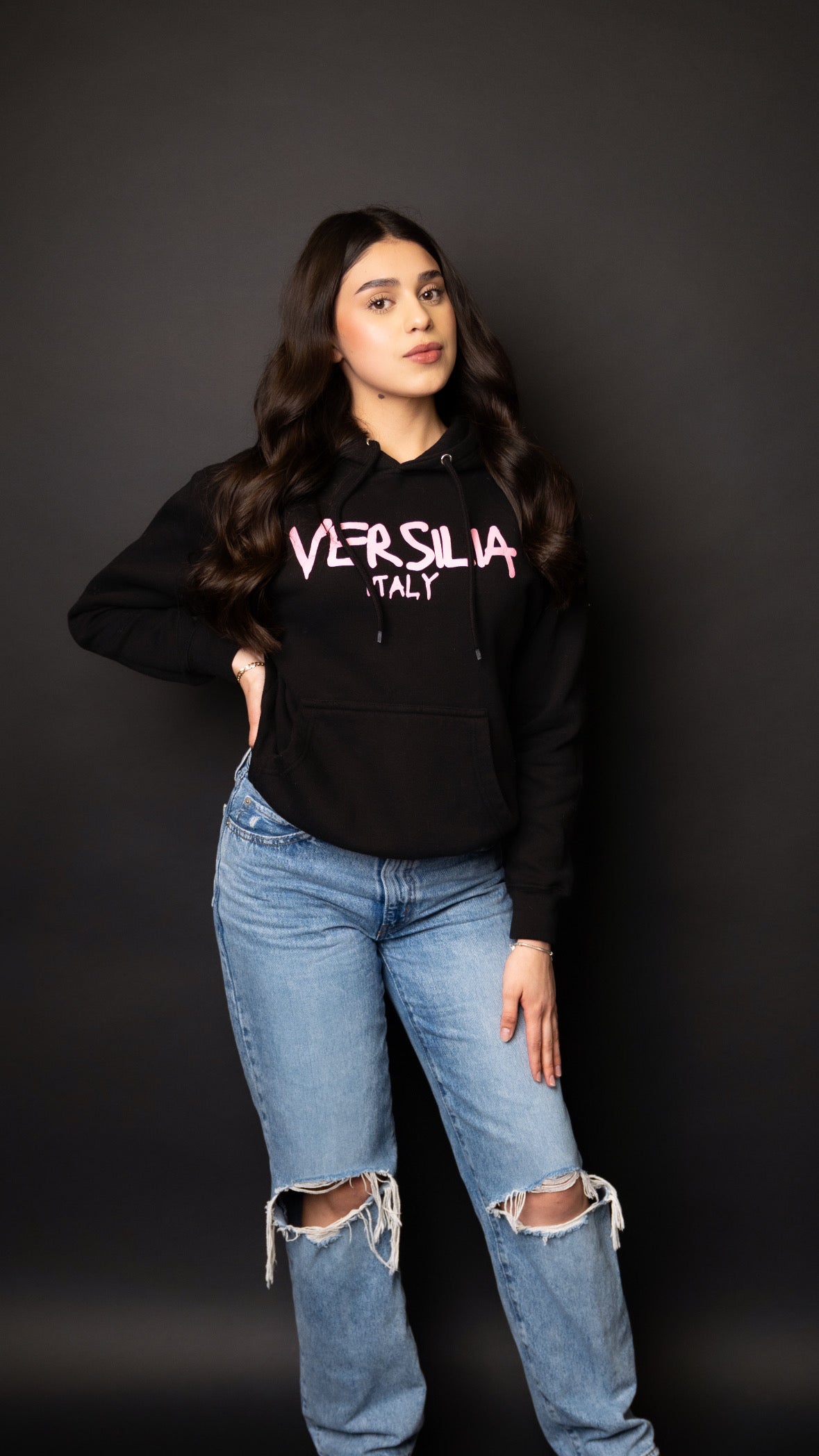 ‘Brushed’ Hoodie (Pink)