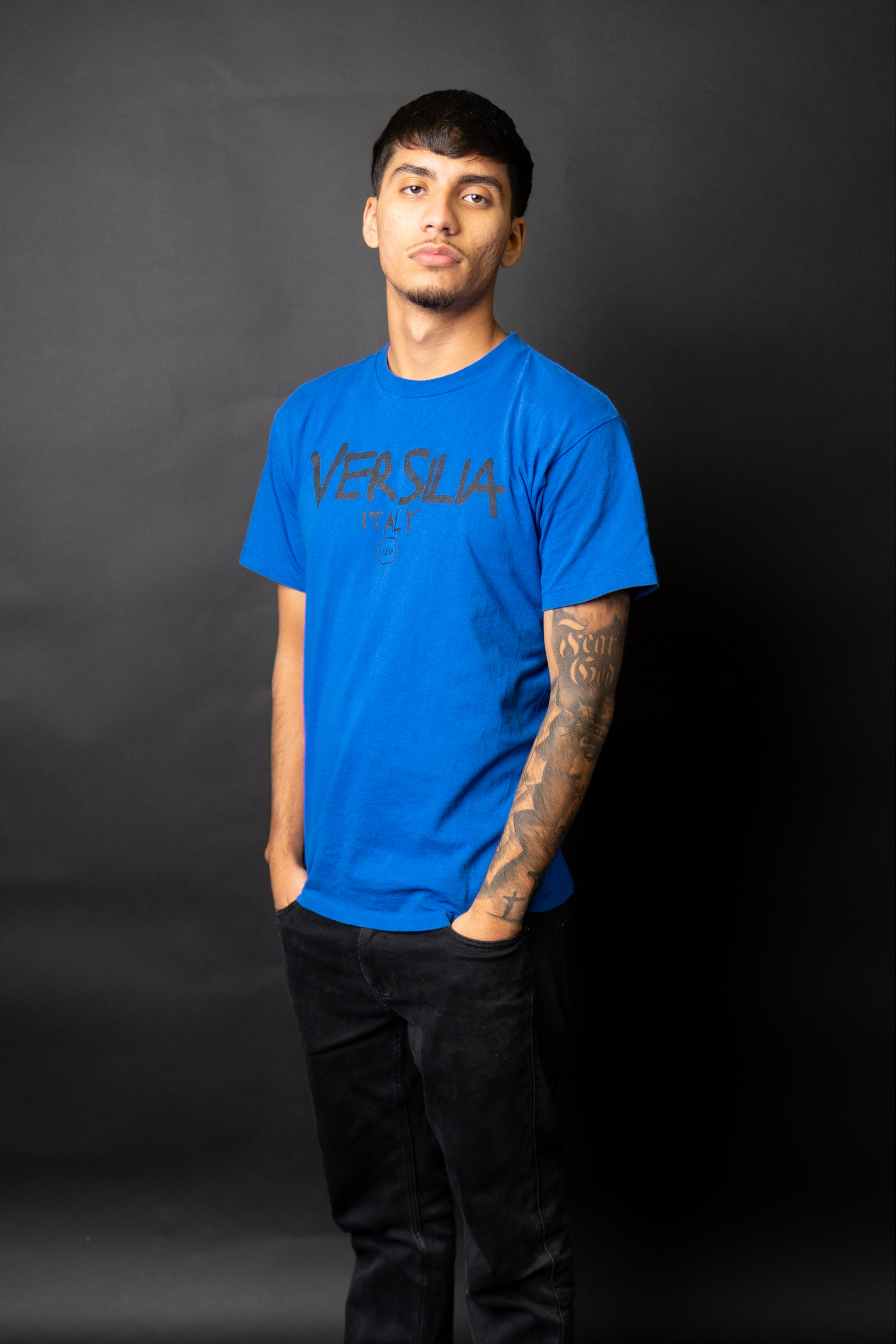 ‘Brushed’ (Blue)